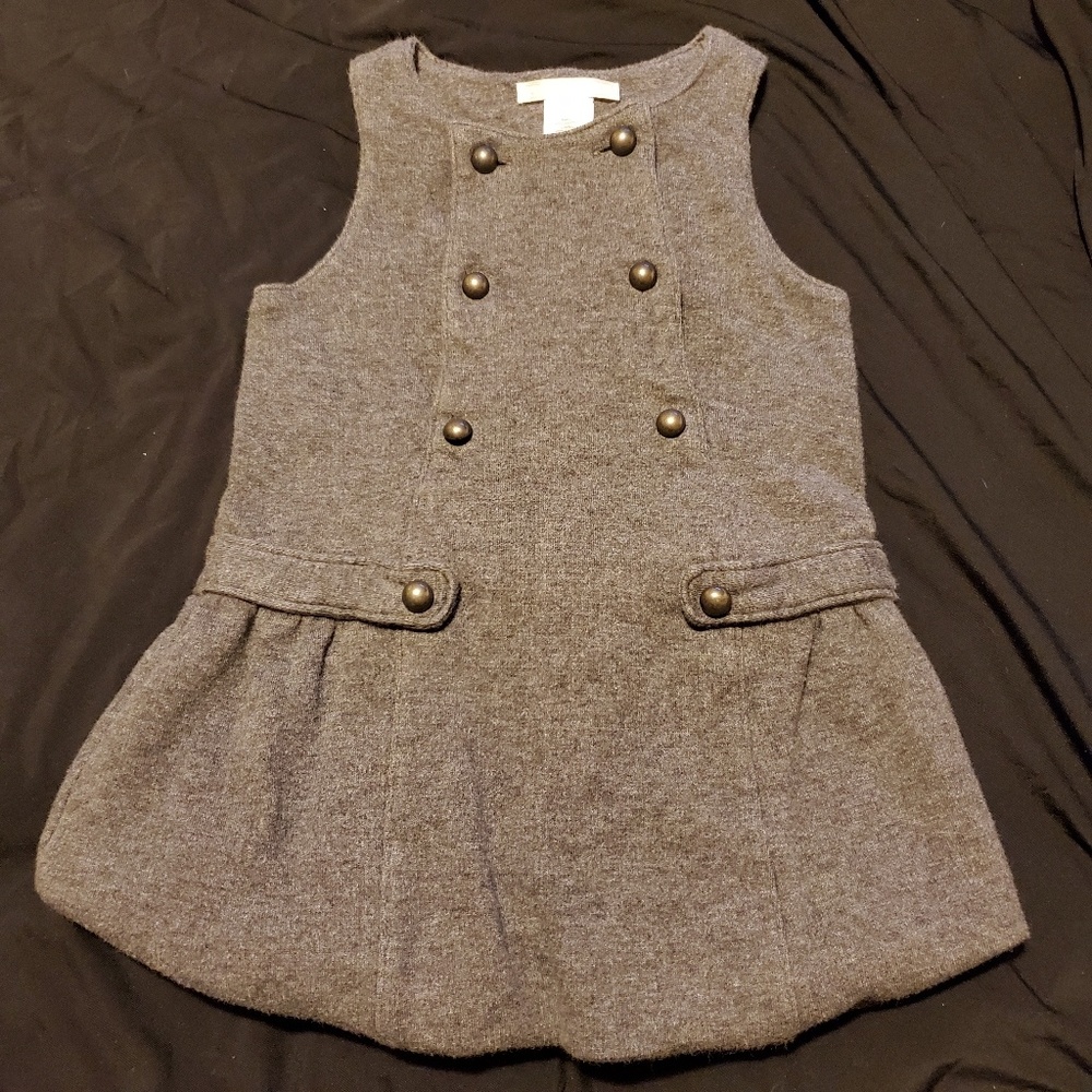 Janie and Jack Gray Bubble Dress Sz 12-18M